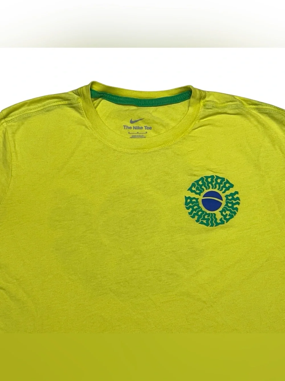 Brazil Voice Nike Mens Size M Shirt Garra Brasileira Soccer Fan Activewear